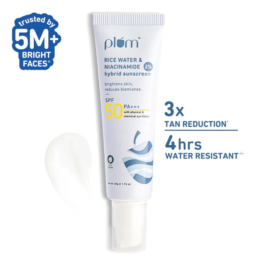 Niacinamide & Rice Water SPF 50 PA+++ Hybrid Sunscreen
