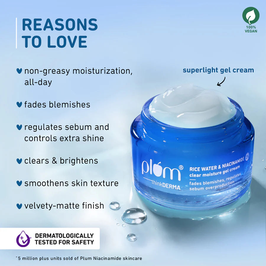 Niacinamide & Rice Water Gel Cream